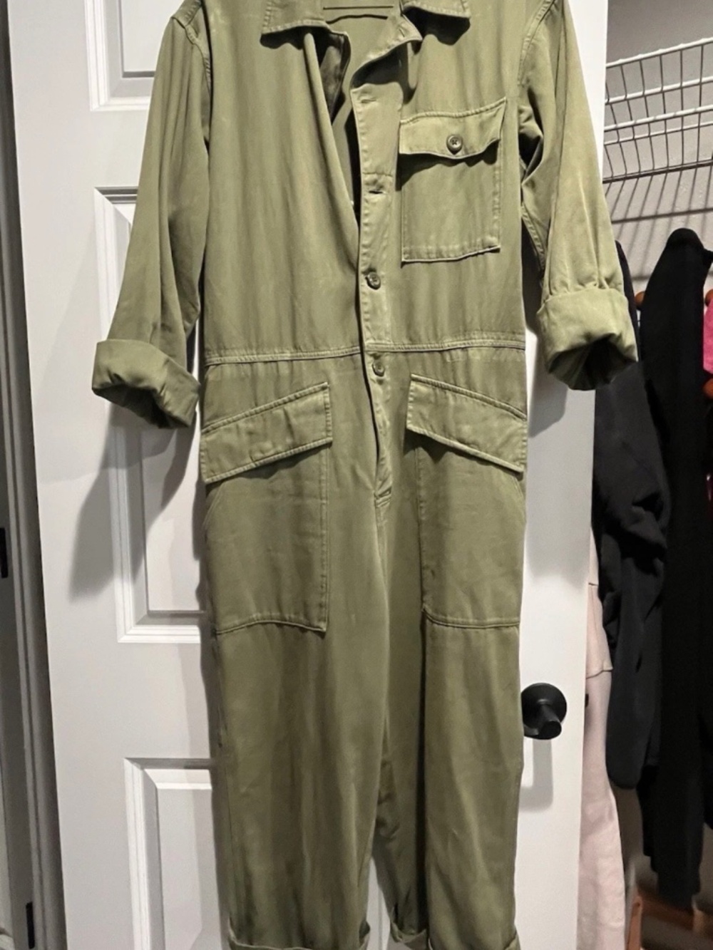 Women's Current Elliot Army Green Mechanic Jumper Size 3
